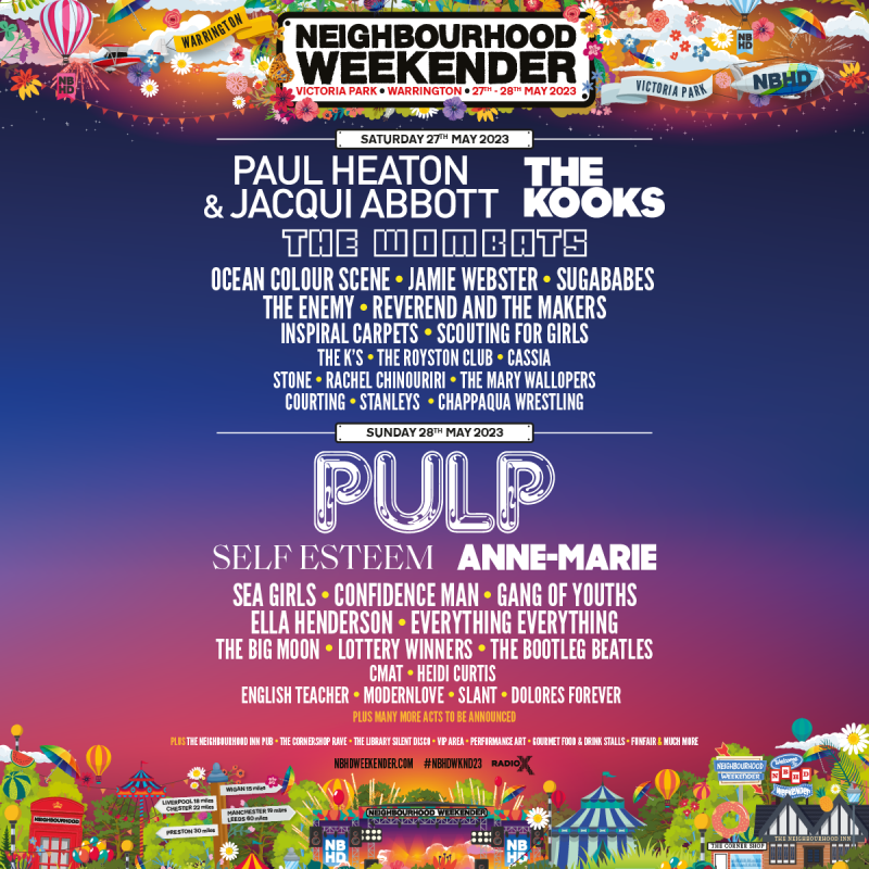 Neighbourhood Weekender returns for 2023 with Pulp, Paul Heaton