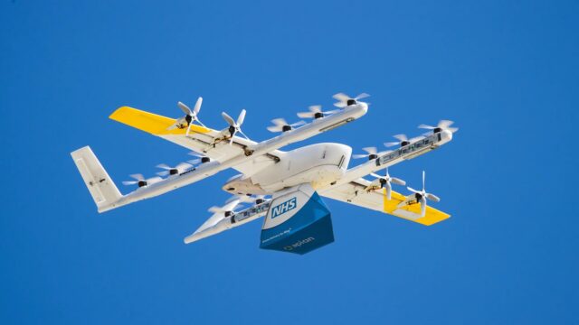 Apian Wing NHS drone delivery - photo courtesy of Apian and Wing