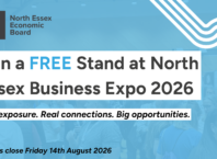 North Essex businesses invited to apply for one of 20 free exhibition stands at the North Essex Expo 2026