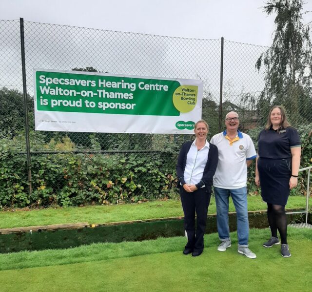 SPECSAVERS WALTON ON THAMES - BOWLING CLUB BANNER - 8.9.2026 EA